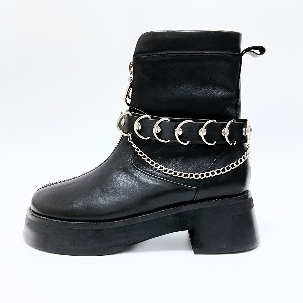 Women's Gothic Style PU Shoe Decorative Belt Removable Adjustable Charm