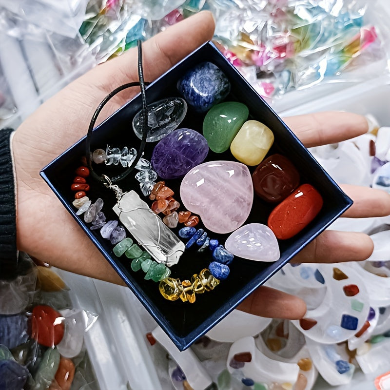 Natural Jewelry Beaded Bracelets and Necklaces with Hexagonal Gemstone Beads for Valentine's Day