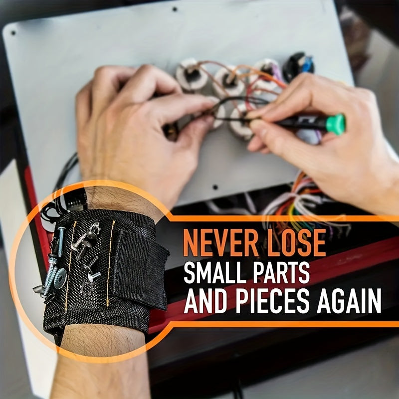 Magnetic Wristband for Tools Magnetic Support for Screws Nails Bolts