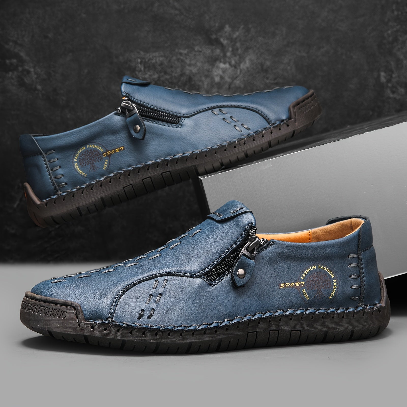 Men's Microfiber Slip-On Trekking Shoes Non-Slip Camping Footwear