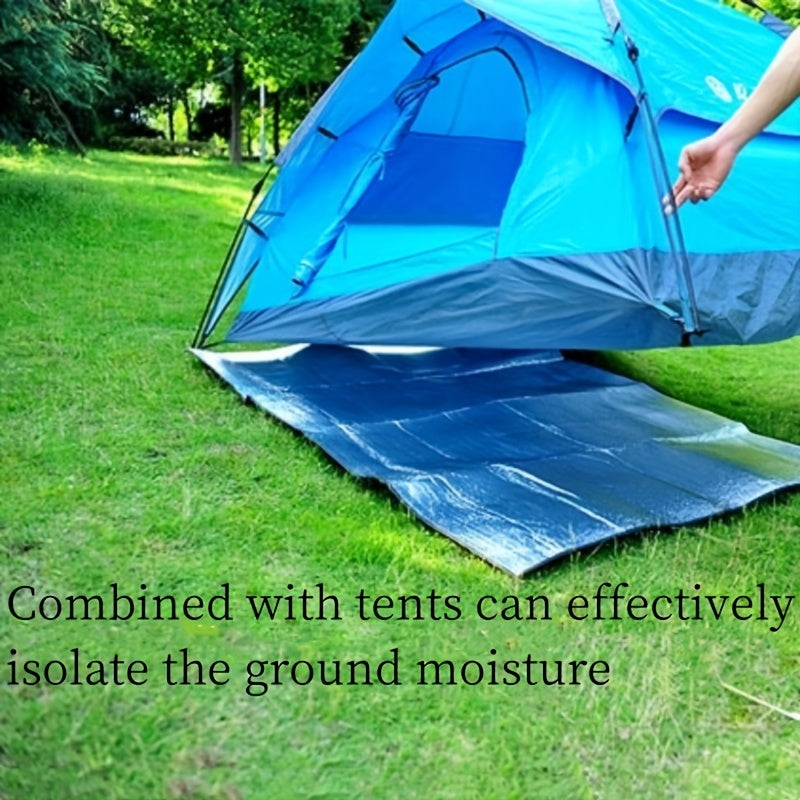 Portativ Ultra-yengil Alyuminiy Folga Mat - Suv o'tkazmaydigan va Nam o'tkazmaydigan, Tashqi Kamp va Pikniklar uchun Ideal