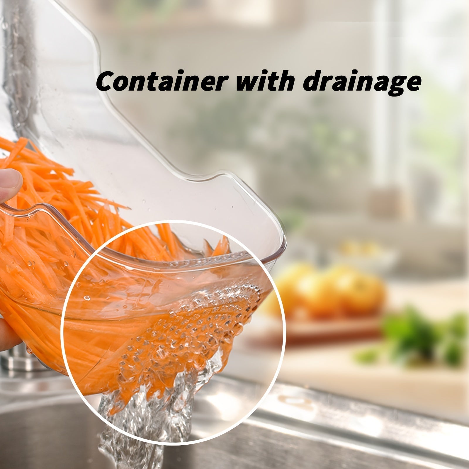 Vegetable and Fruit Chopper with Adjustable Slicer Stainless Steel Blade