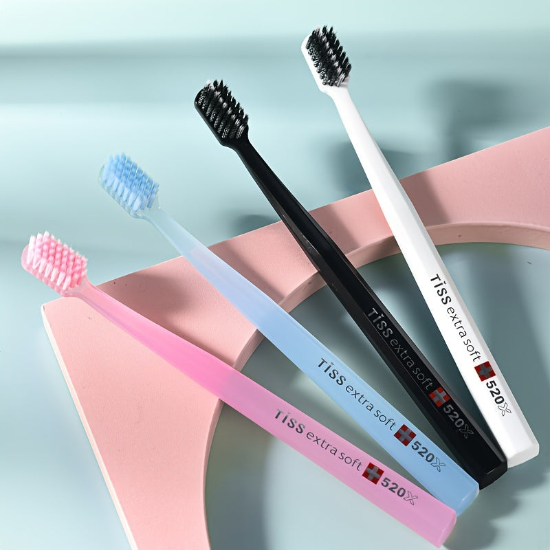 2 Pack Soft Toothbrushes for Adults, Gentle Bristles, Deep Cleaning Oral Care