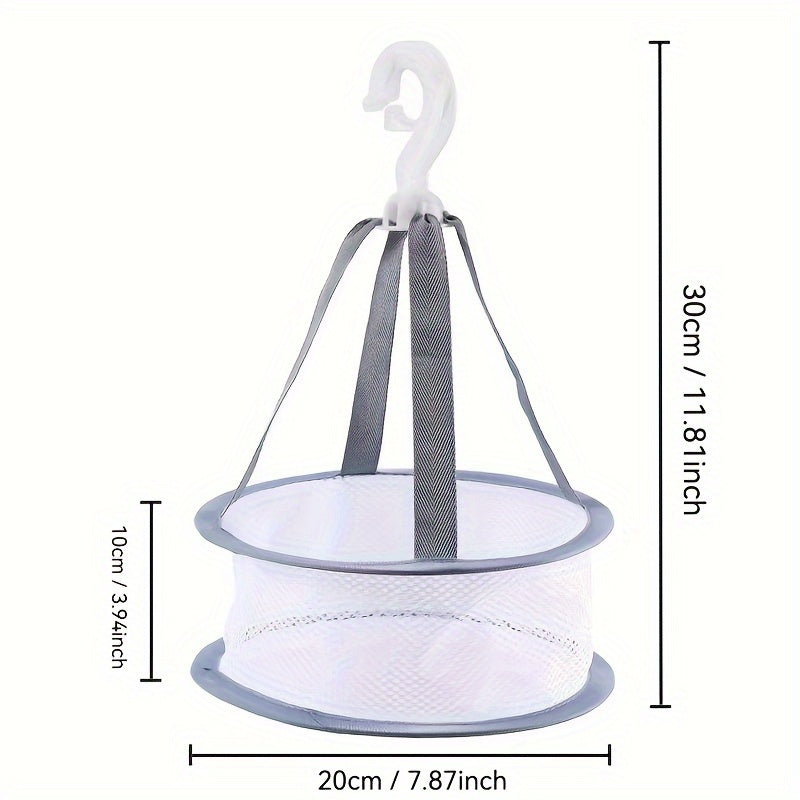 Estante de secado de malla de doble capa plegable para ropa interior, calcetines y suéteres, bandeja portátil para viajes