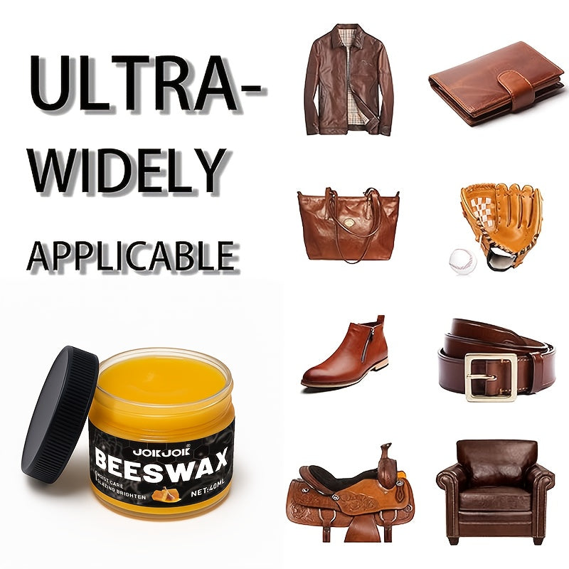 Universal Shoe Polish Care Set With Beeswax Oil For Faux Leather