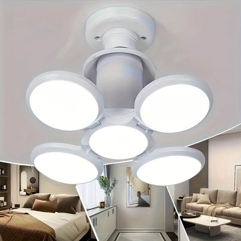 Bombilla LED con diseño de aspas para decoración del hogar y garaje 6500K blanco frío E26/E27