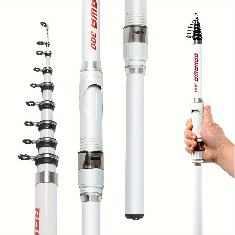 Telescopic Fishing Rod Carbon Fiber Glass Steel Spinning for Carp Travel 149cm-300cm