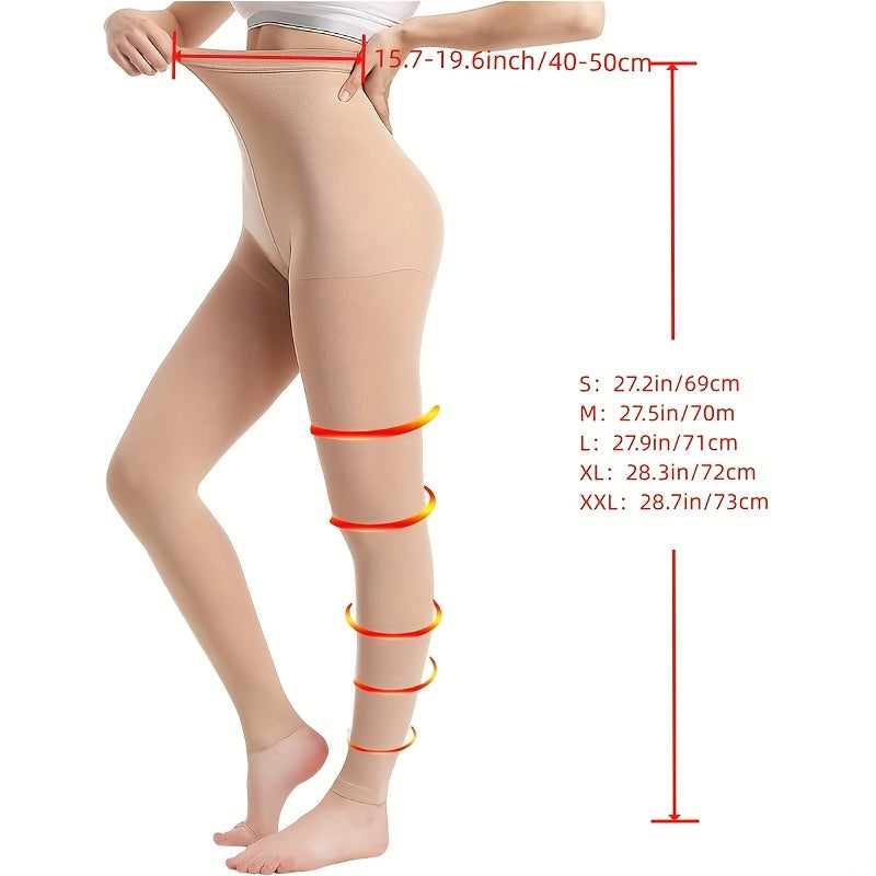 Women's Compression Pantyhose 20-30mmHg Graduated Support Breathable Opaque