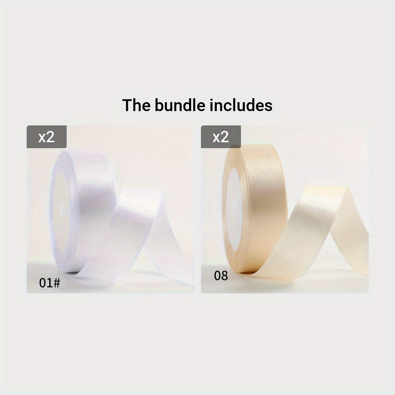 Satin Ribbon 2.5cm Wide 25 Yards Long for Gift Wrapping Wedding Decoration