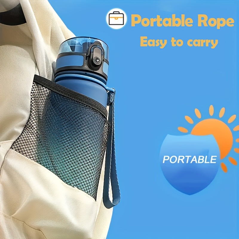 Gradient Water Bottle 750ml 1000ml Leak-Proof BPA-Free Plastic for Outdoor and Home Use