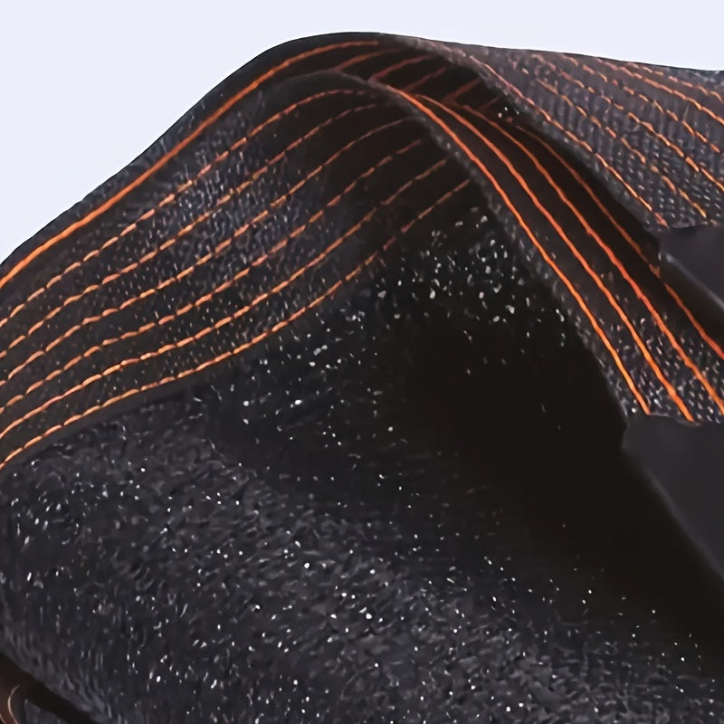 Red de sombra negra grande de vinilo con ojales para invernaderos, patios y porches 5.03x10.06m