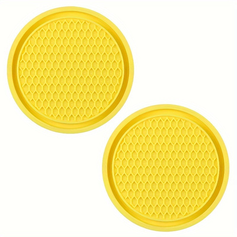 2-to'plam Silikon Avtomobil stakan tutqichlari qoplamalari Bardoshli PVC Turli Ranglar