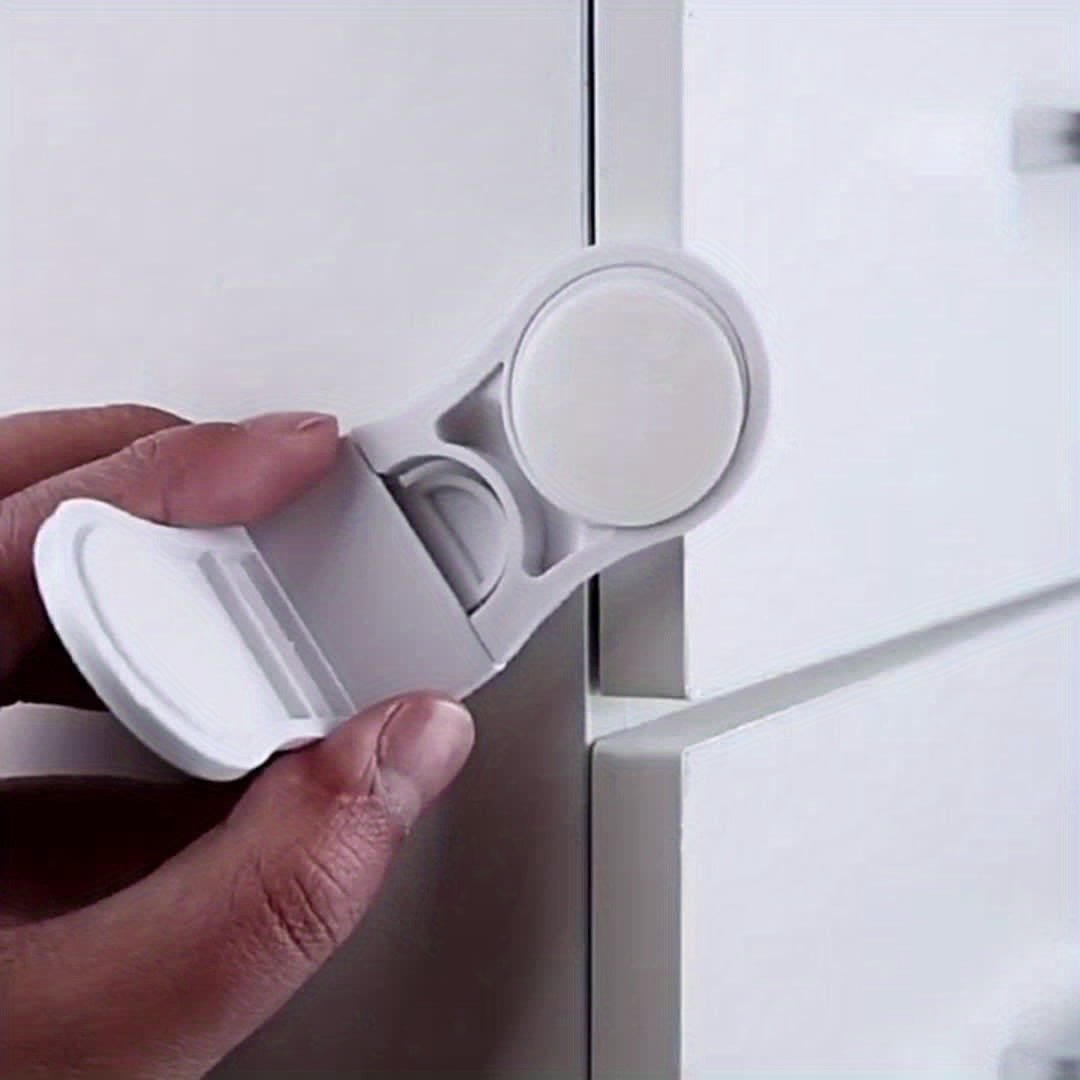 Juego de 6 cerraduras de seguridad para niños para armarios, cajones y nevera, ABS no tóxico