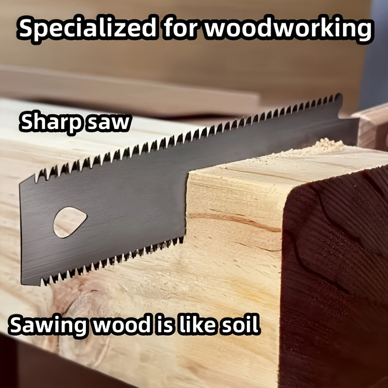 Ручная пила из нержавеющей стали с двухсторонним лезвием для обработки древесины