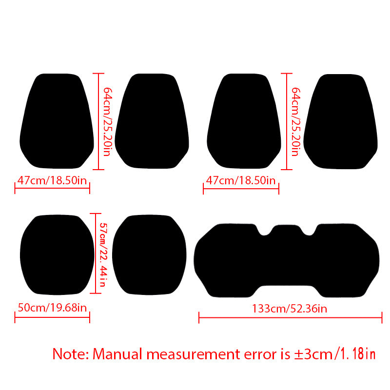 Car Seat Cover Universal PU Leather Breathable All-Season Cushion