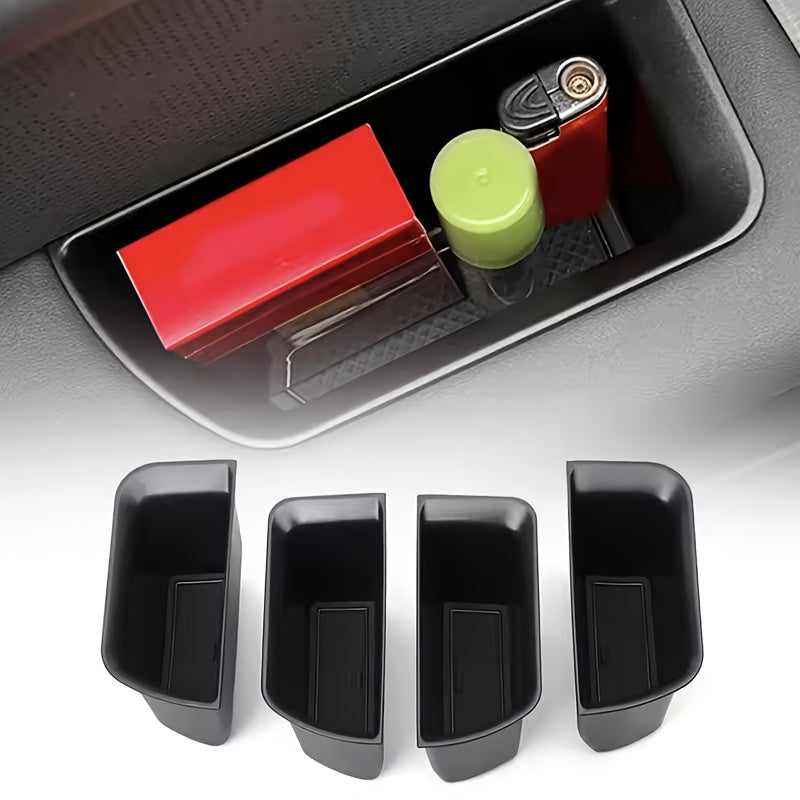 Car Interior Storage Box Black Organizer for SUV Door Tidy