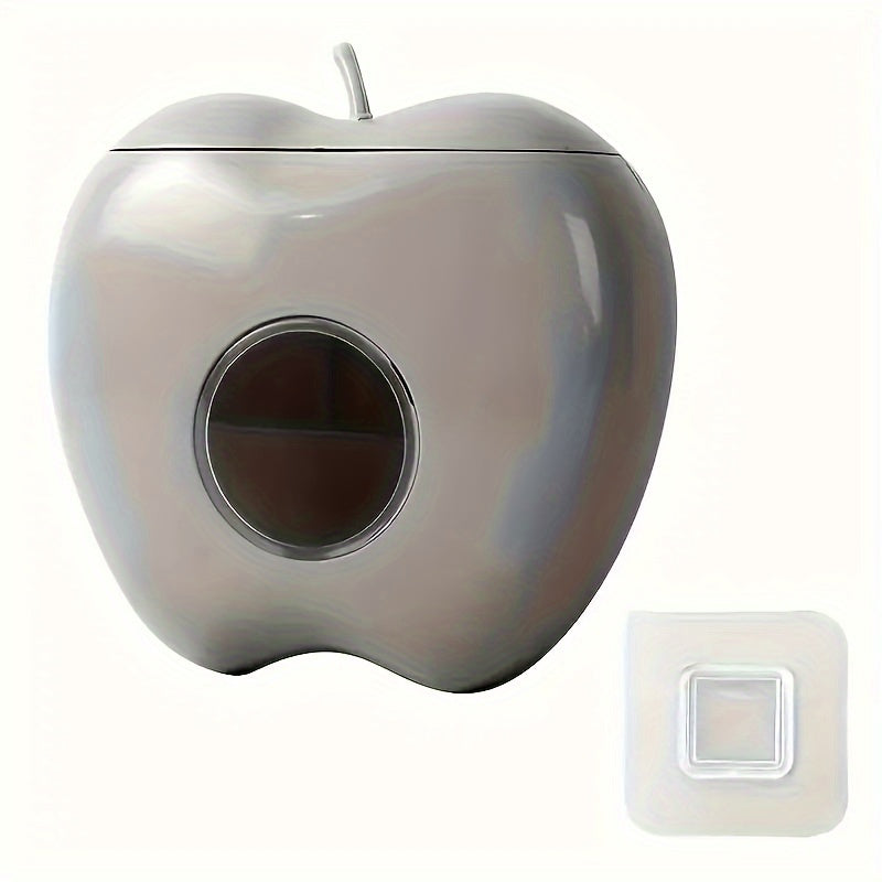 Дисплей для мешков, крепящийся к стене, в форме яблока, пластиковый, для кухни и ванной, органайзер