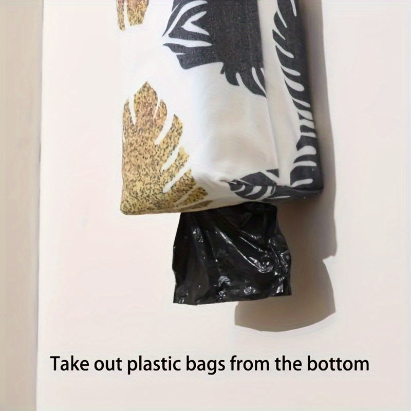 Dispensador organizador de bolsas de basura de pared con gran capacidad para cocina