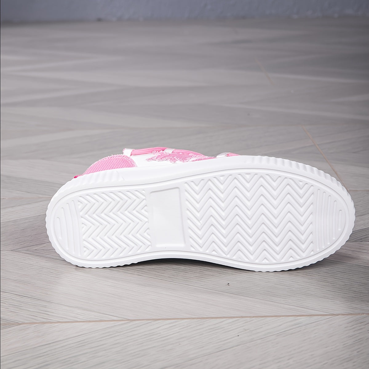 Women's Lace-Up Platform Sneakers for Casual Walking with Stars Print