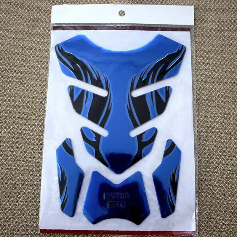 Motorcycle Oil Drum Mat Sticker Fishbone 3D Protective Cover Decorative Flame