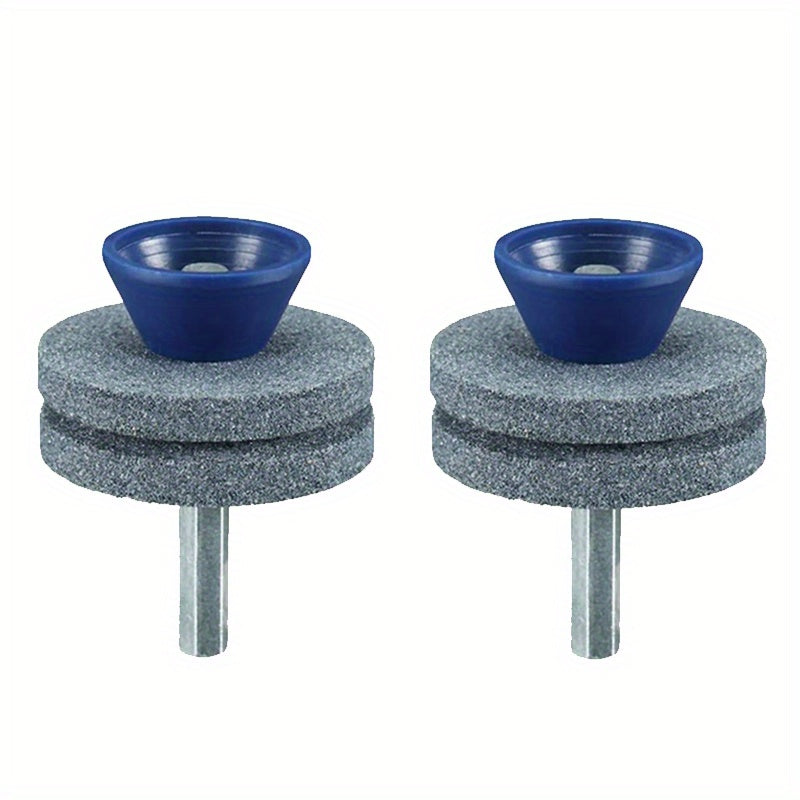 Universal Lawn Mower Blade Sharpener Double Layer Corundum Drill Guide