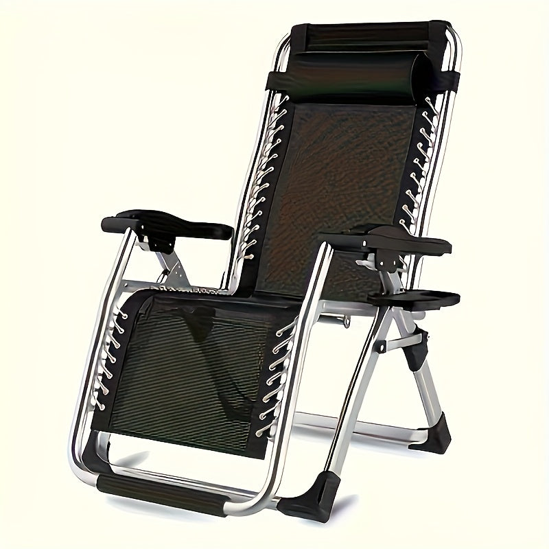 Heavy-Duty Plastic Cup Holder and Phone Slot for Beach and Leisure Chairs