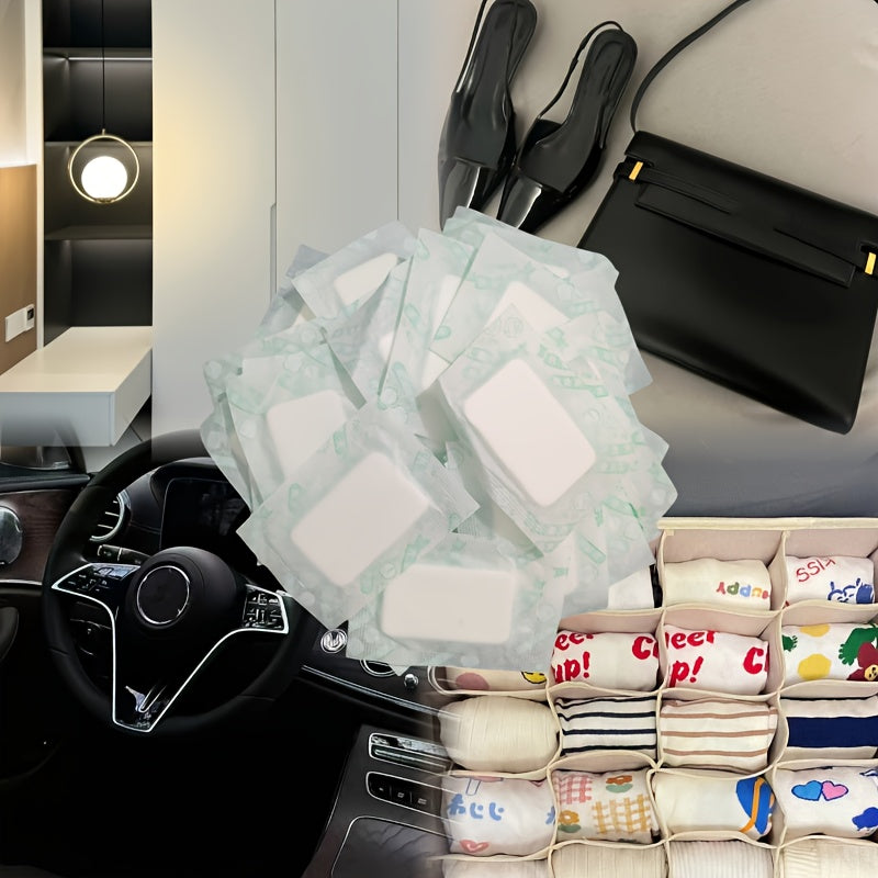 25/100Pcs Jasmine Scented Small Bags for Wardrobe Shoe Closet Car Freshener