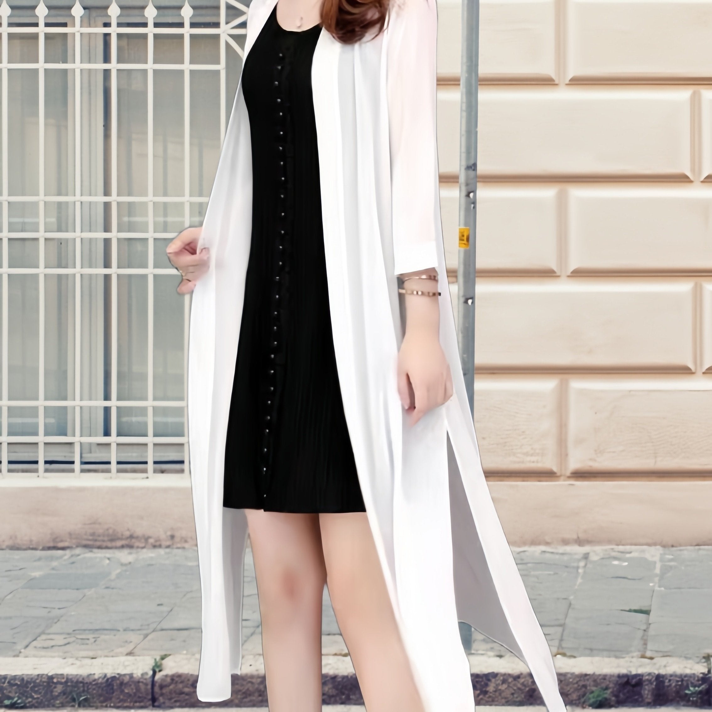 Women's Chiffon Cardigan Sun Protection Shawl Versatile Outerwear for Adults