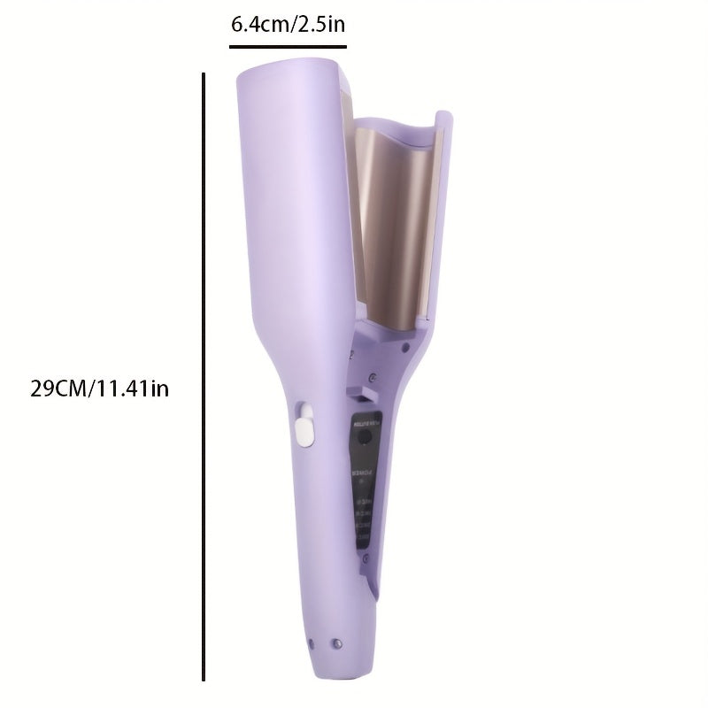 Curling Iron with 2 Barrel Ionic Waver Quick Heating Wand for Wide Deep Waves