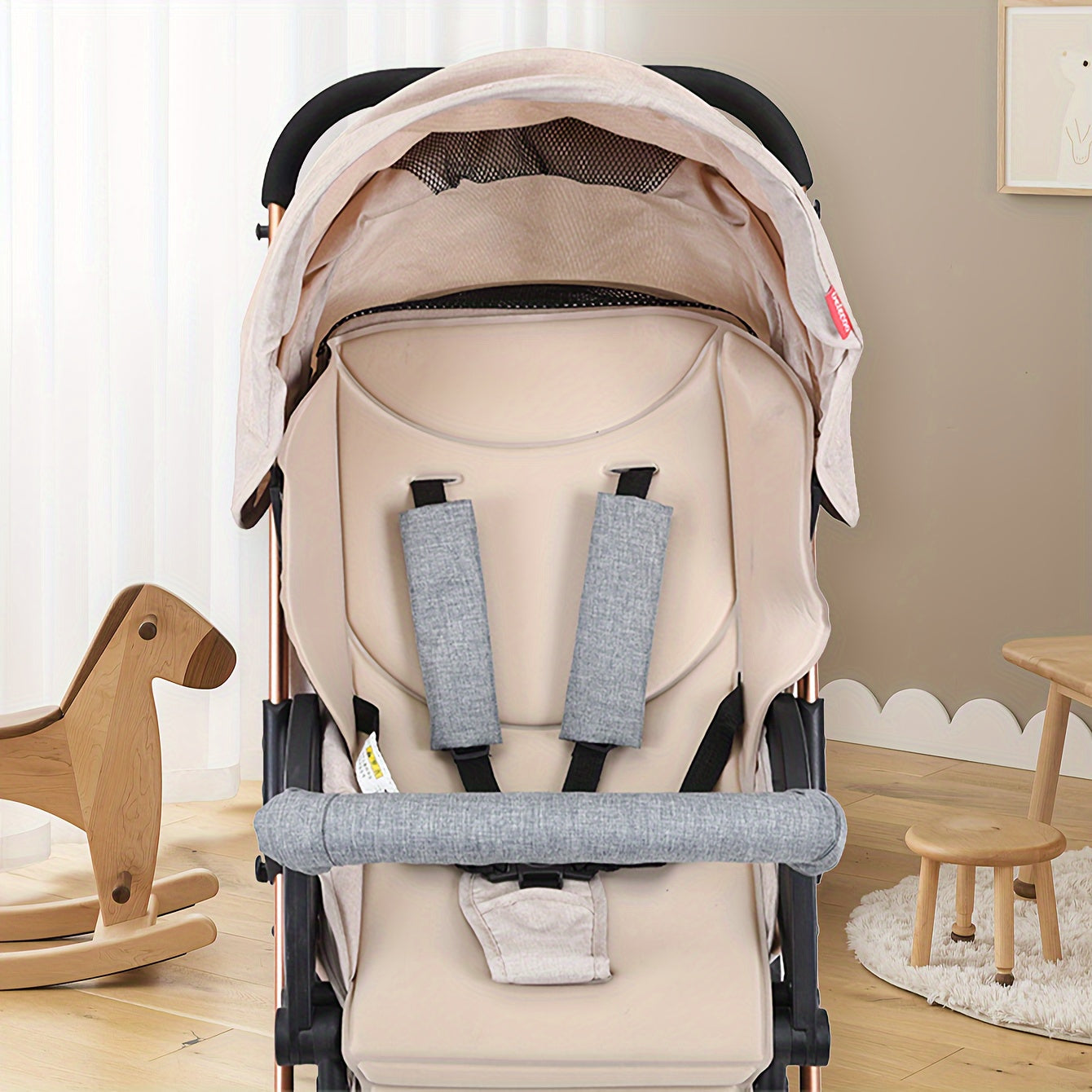 Stroller Safety Pads and Protective Covers for Handlebars and Shoulder Straps