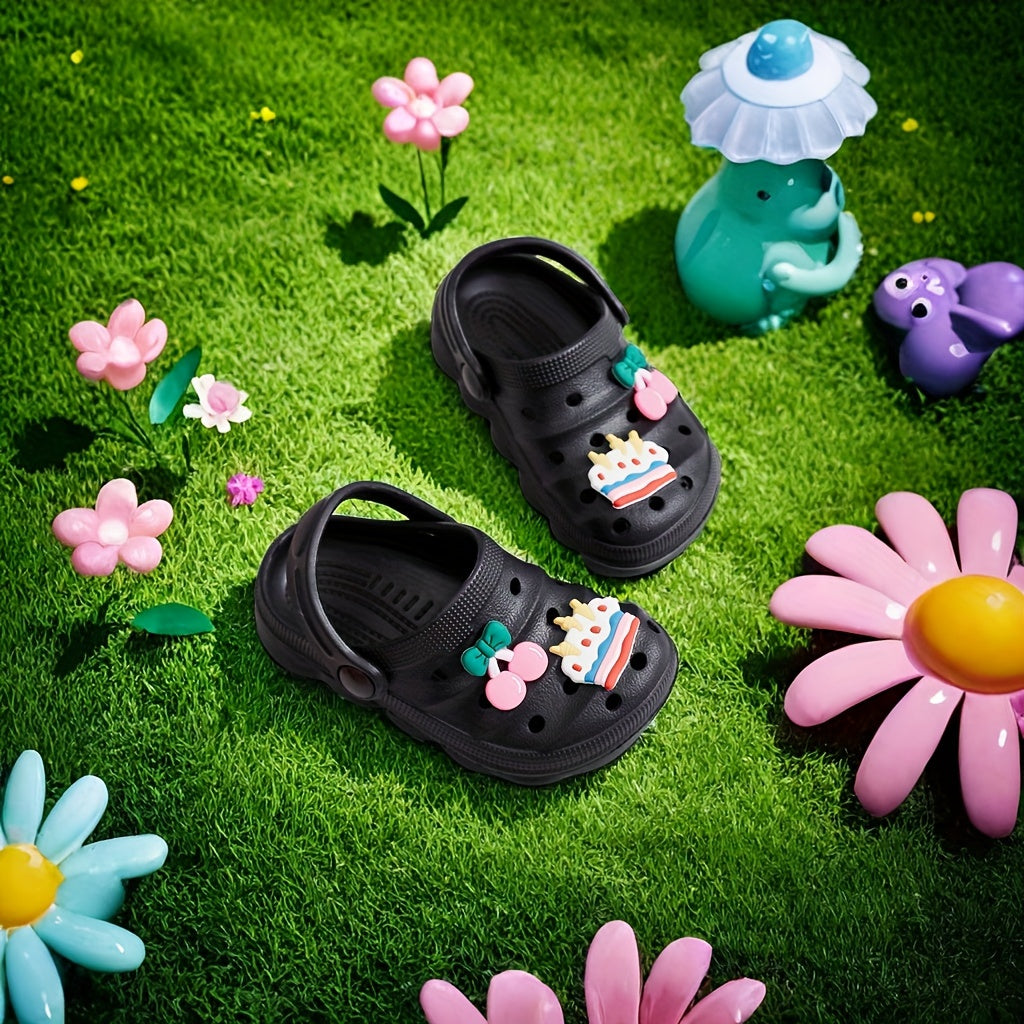 Girls Cartoon Clogs Breathable Quick-Drying Anti-Slip Indoor Outdoor Casual Shoes