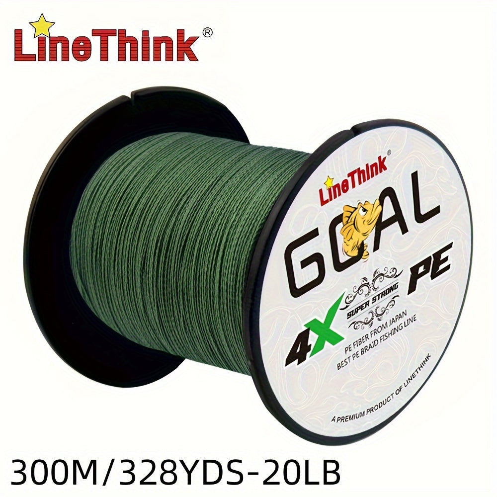 Durable 4-Strand Braided PE Fishing Line 500m Sea Fishing Green