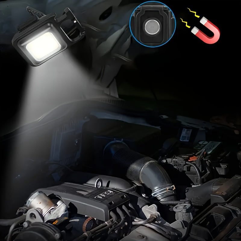 Luz LED de bolsillo para coche, interior, recargable, luz de trabajo portátil