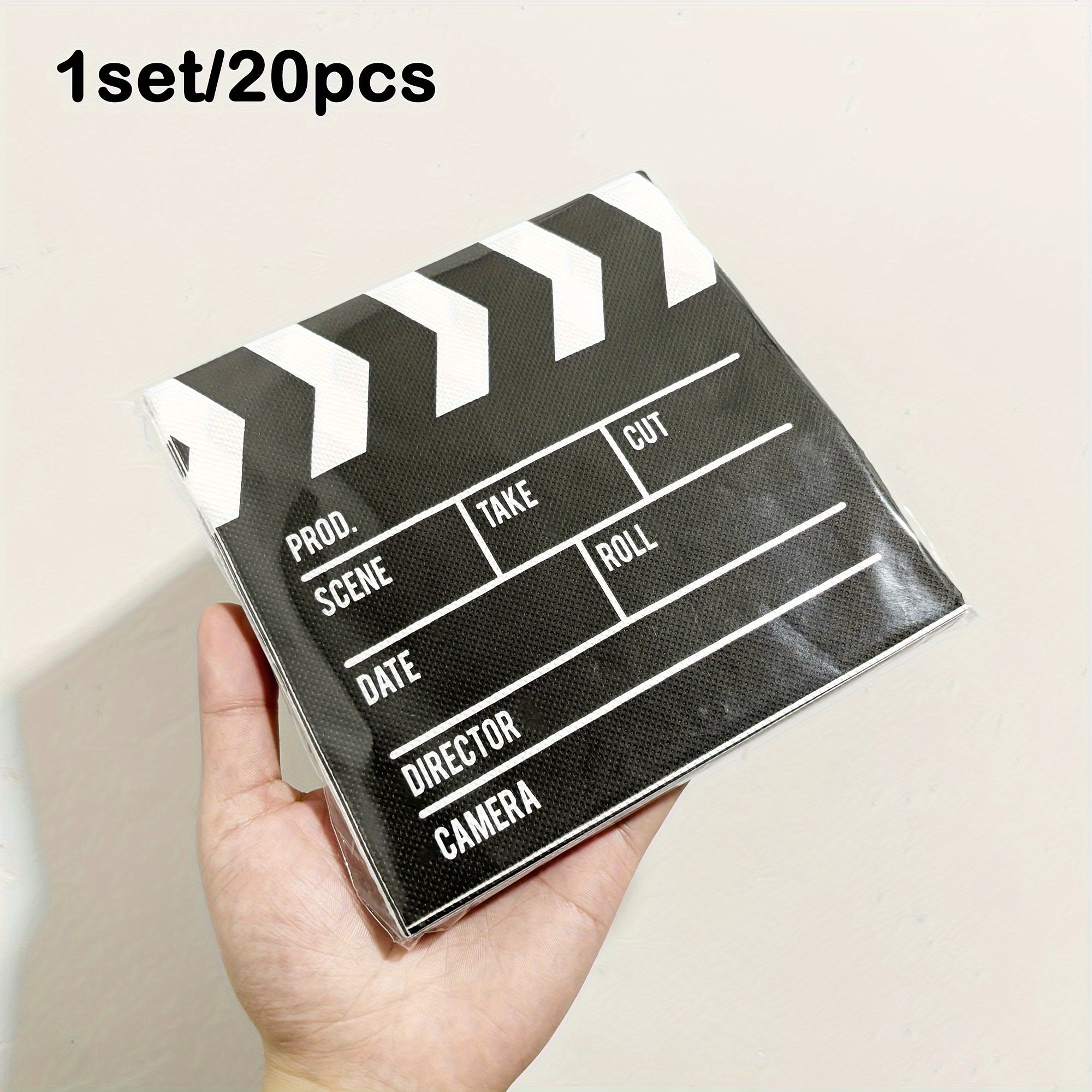 20 Disposable Paper Towels with Creative Designs for Movie Night and Party Decor