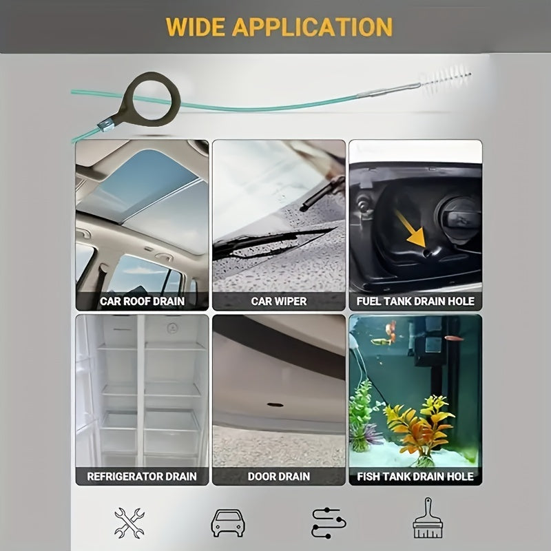 Long 3M Car Sunroof Pipe Dredger Refrigerator Drain Dredger