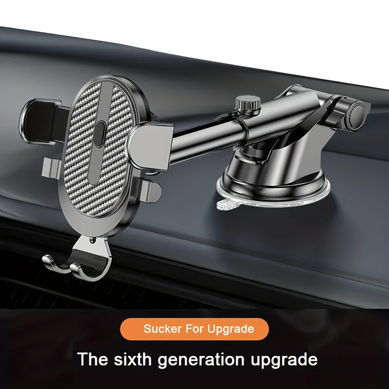 Kuchli tutqichli avtomobil telefon uchun tutqich ABS suv o'tkazmaydigan sozlanadigan barcha telefonlar bilan mos keladi