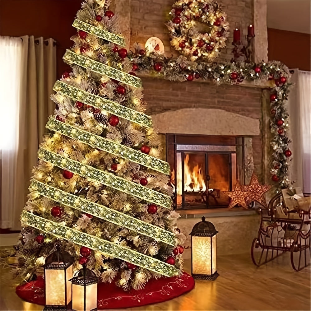 Luces de hadas LED con batería y cintas doradas para Navidad, Halloween, bodas, de 2 m a 10 m