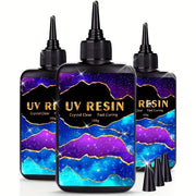 UV Resin Kit 10g 25g 60g 100g Clear Hard Epoxy for Jewelry and Art Projects