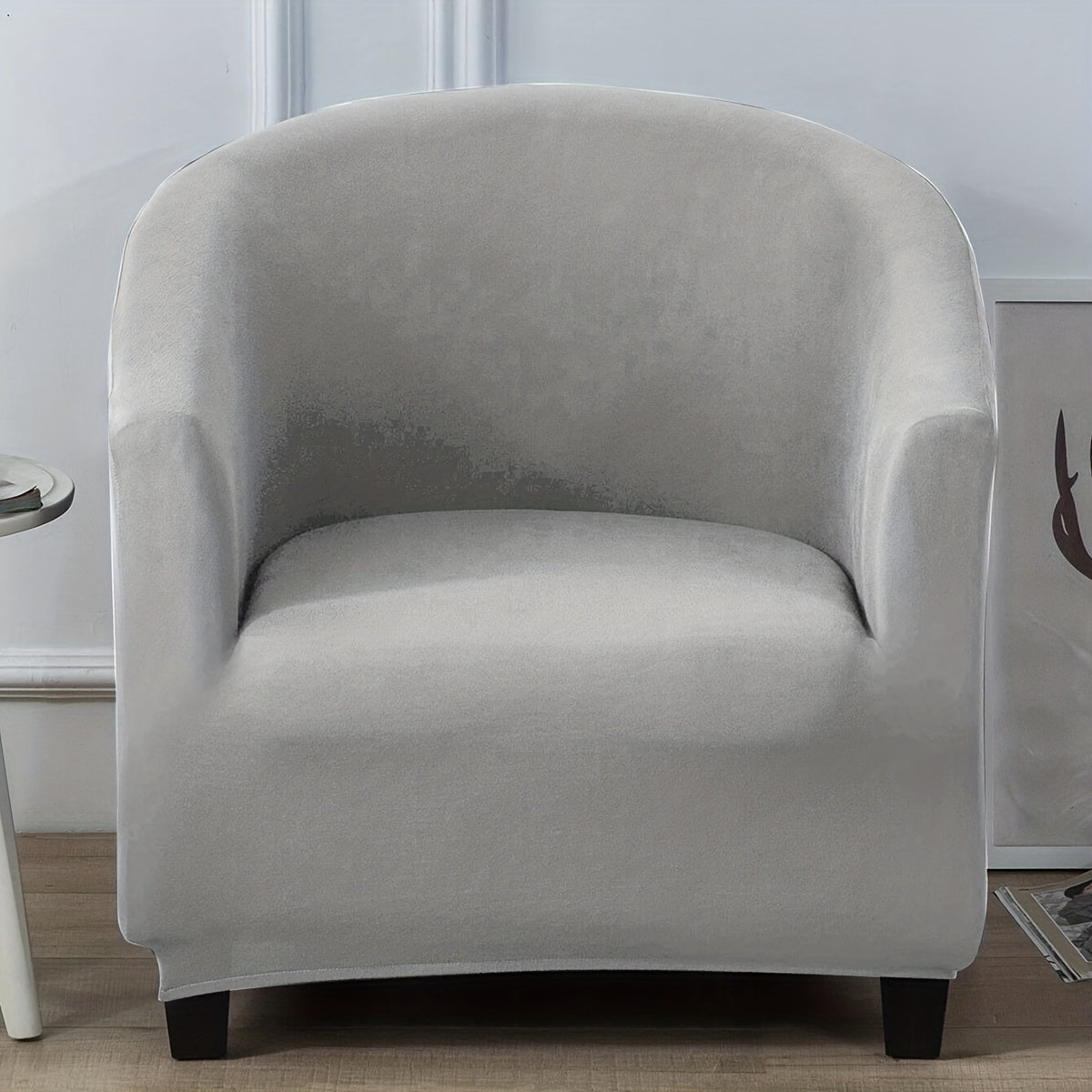 Waterproof Modern Sofa Cover with Elastic Band Solid Color One Piece