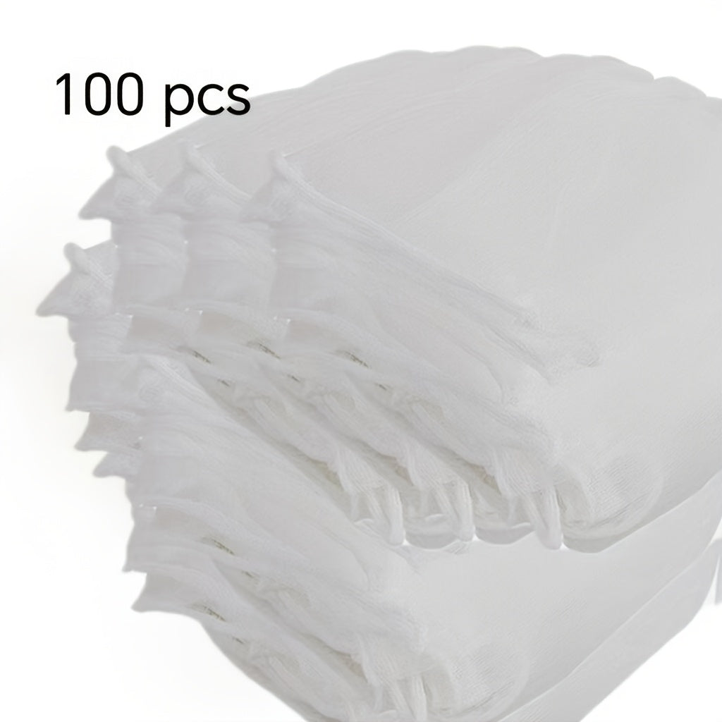 Paquete de 100 bolsas desechables para coladores de fregadero de malla de nylon para una limpieza fácil