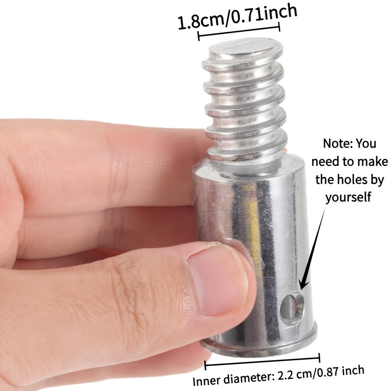 Alüminiy alloy mop adapteri, ipli va kengaytirish tayoqlariga mo'ljallangan, tishli ulash boshli