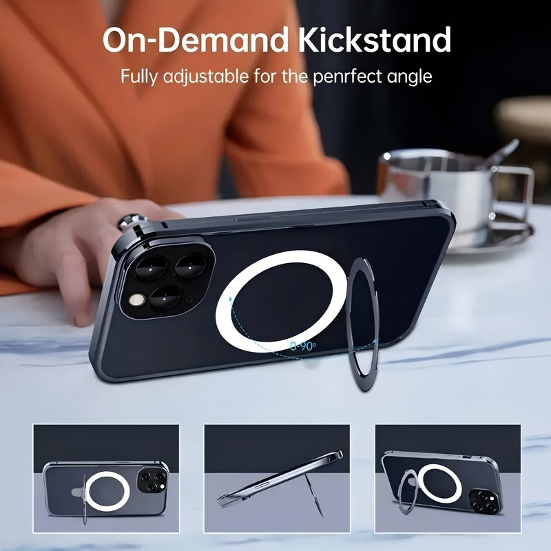 3-Piece iPhone 16-12 Pro Max Plus Accessories Set Phone Case Screen Protector Camera Protector Magnetic Wireless Charging