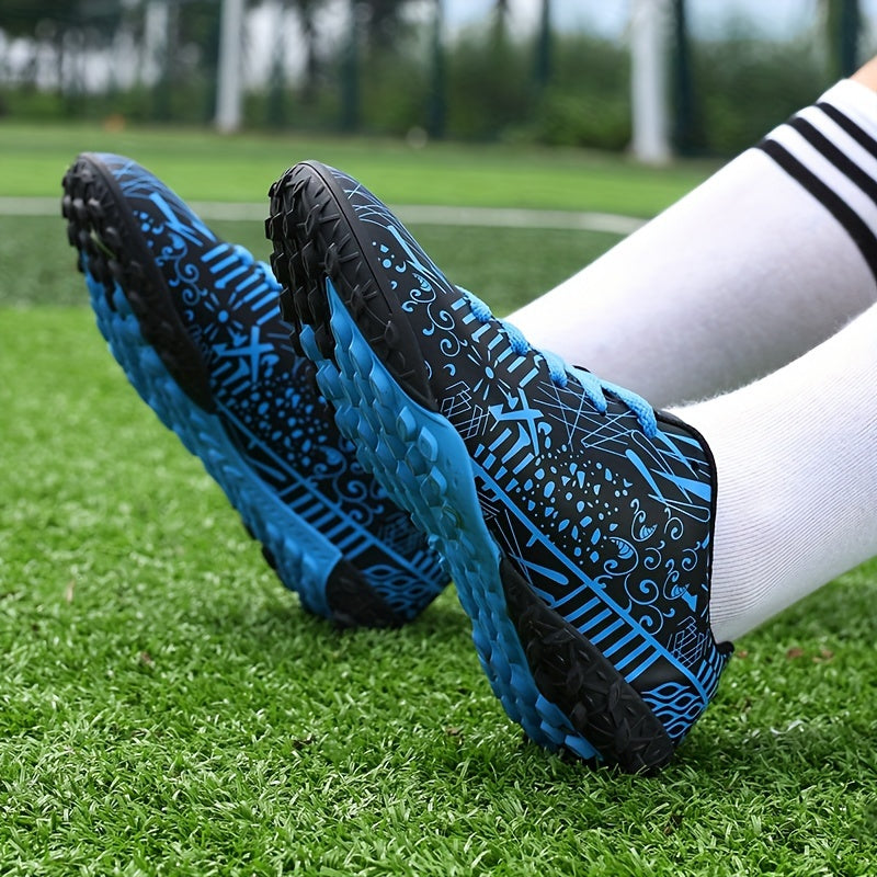 Men's Turf Football Boots Lightweight Non-Slip Soccer Shoes for Outdoor Training