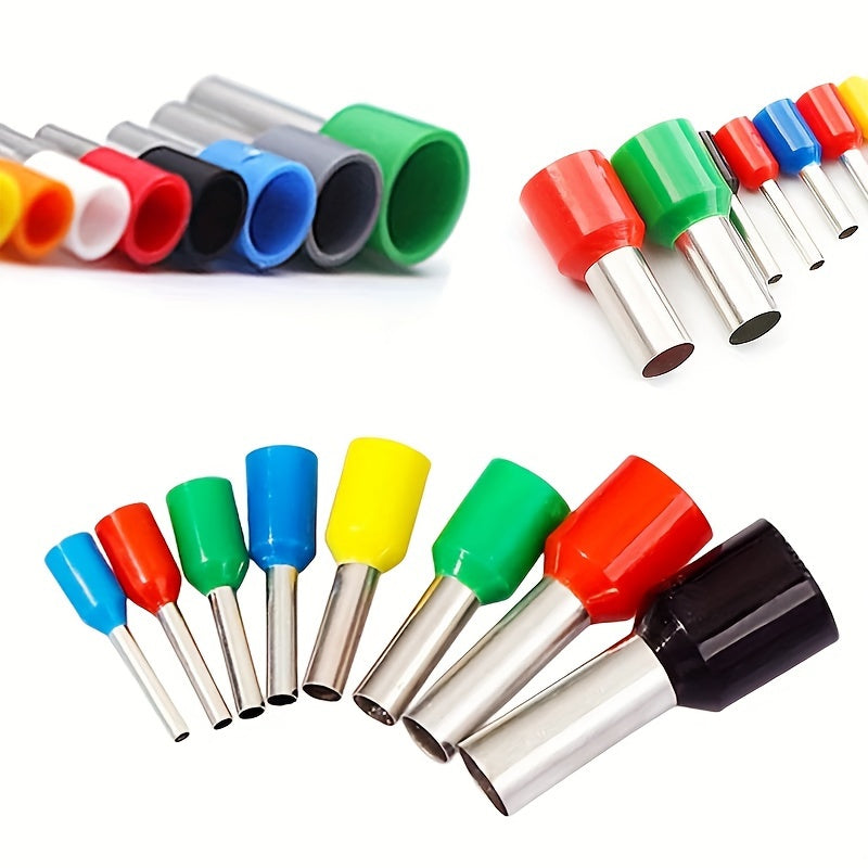 Crimping Kit with 300-1200 Tubular Crimp Terminals and Pliers for Electrical Connectors