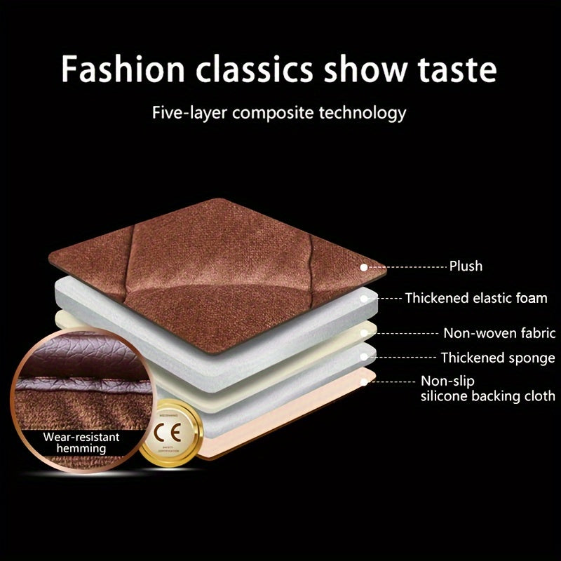 Чехол на заднее сиденье автомобиля из плюша, противоскользящий, защитный подлокотник для заднего ряда