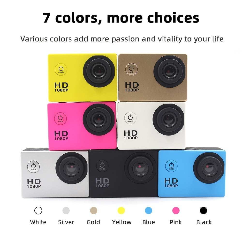 Cámara de acción deportiva para exteriores en alta definición para buceo, escalada, video aéreo y grabación submarina