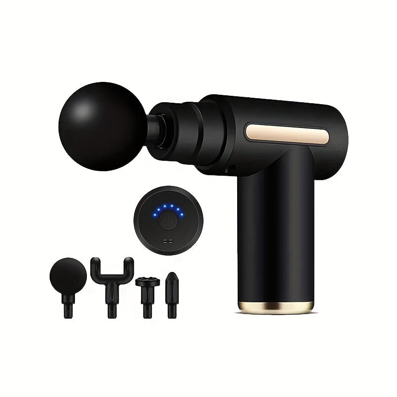 6 tezlikli chuqur to'qimalar uchun zarba beruvchi portativ elektr mushak massajeri sport zalida mushak tarangligini kamaytirish uchun.