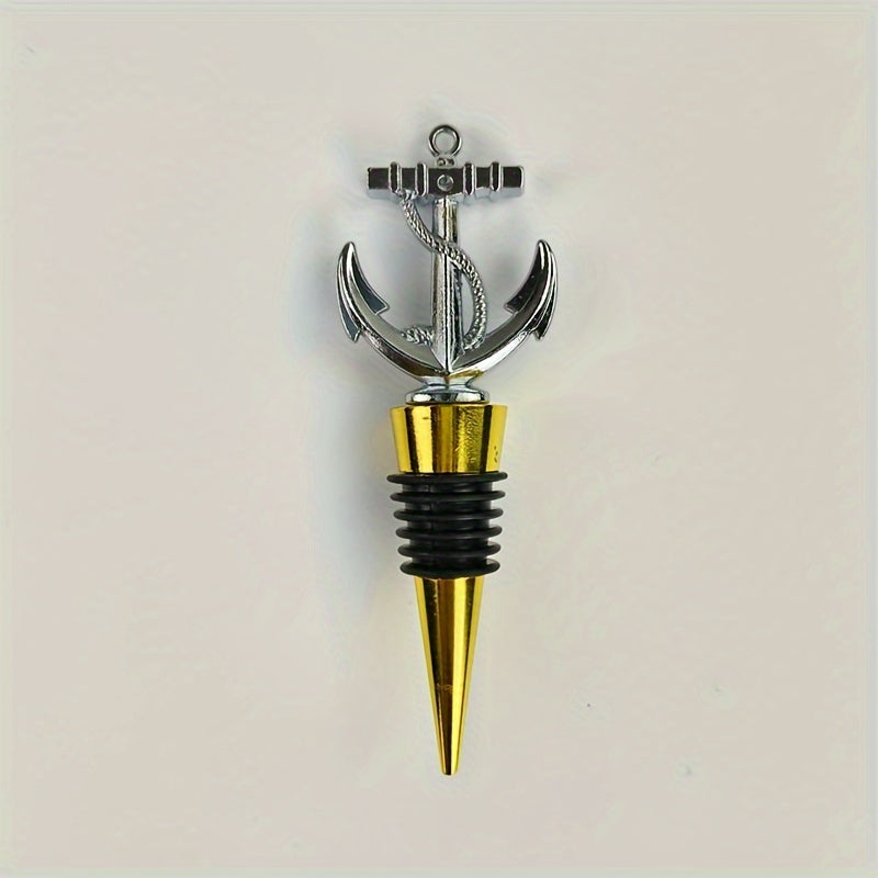 Red Wine Stopper with Unique Anchor Design