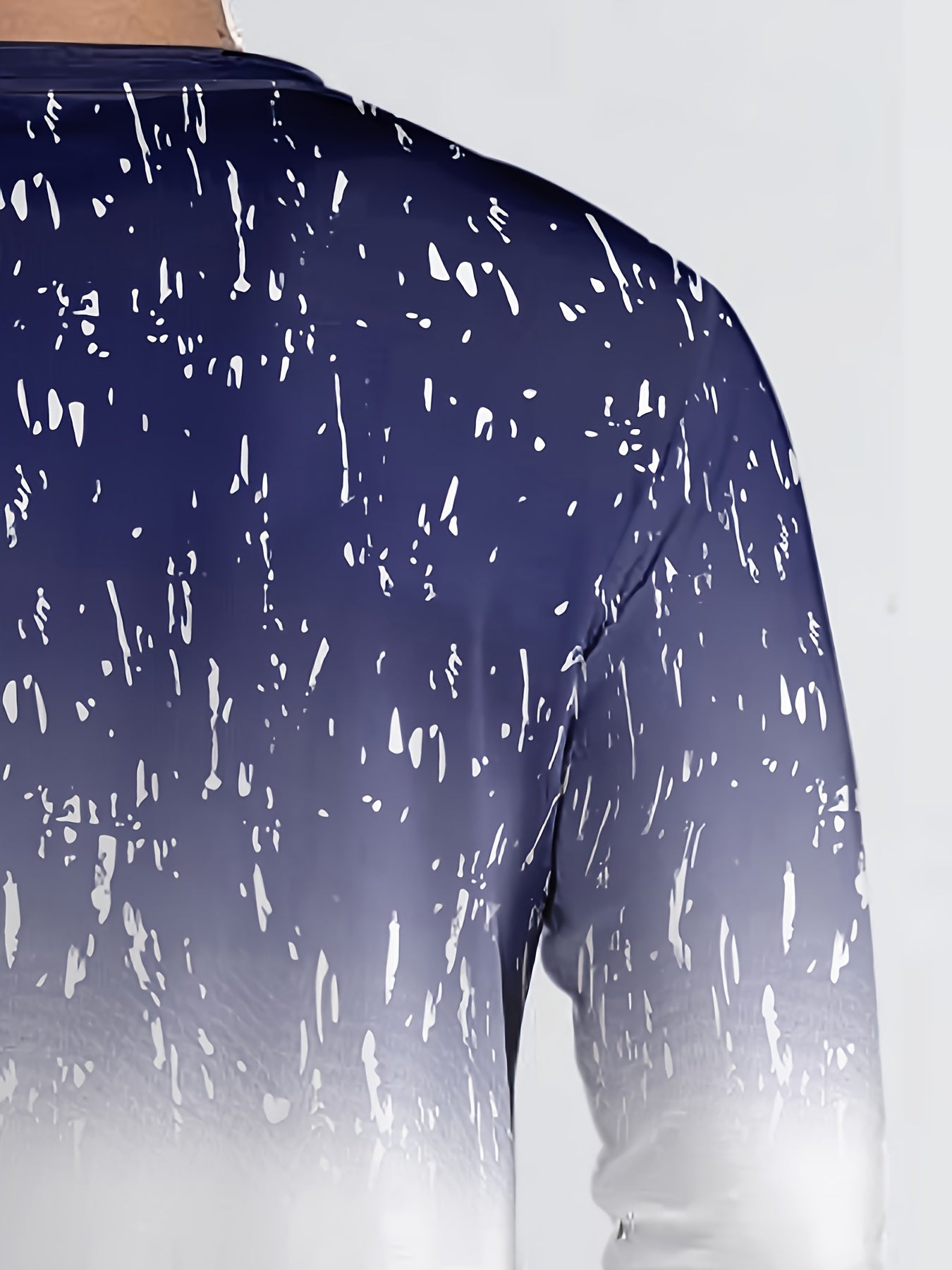 Men's Geometric Pattern Polyester Lounge Pajama Set with Sweatshirts and Jogger Pants