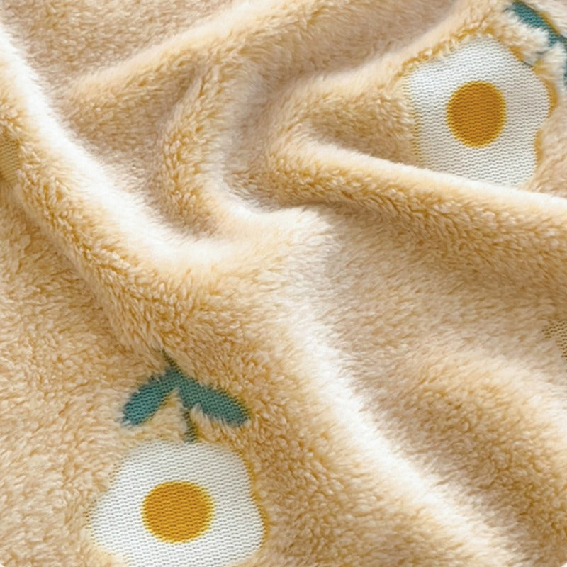 Coral Fleece Throw Blanket Soft Versatile Couch Bed Travel Gift